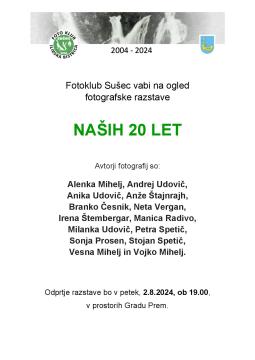 Nasih  20 let vabilo 